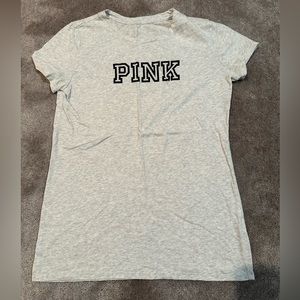 PINK Small Grey T-Shirt